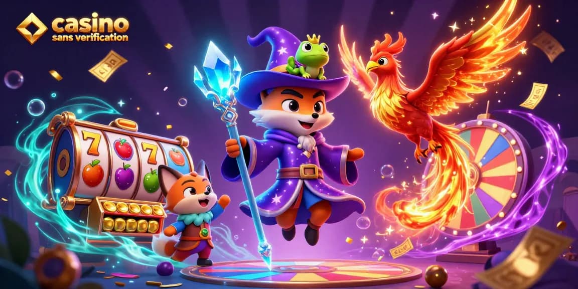 Venez découvrir le monde captivant du casino sans vérification avec des personnages fantastiques et des éléments de jeu dynamiques.