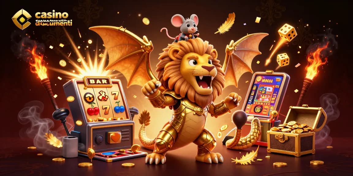 Vivi vittorie emozionanti nei casino senza documenti con questa illustrazione dinamica piena di eccitazione da jackpot