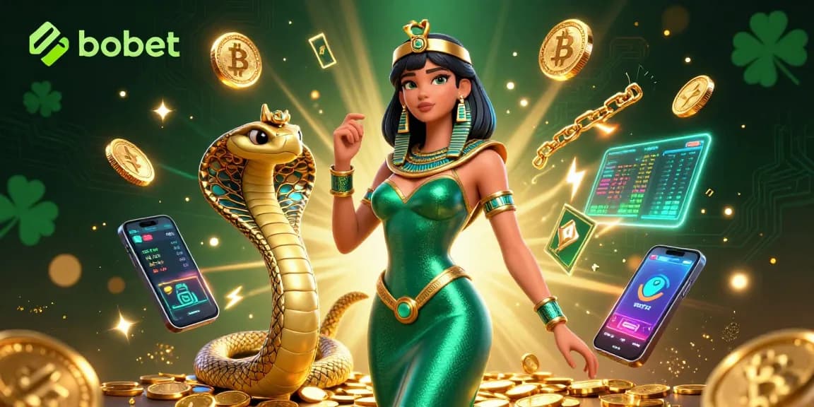 Engage in sbobet betting with a stunning 3D woman character and crypto elements in a vibrant casino scene.