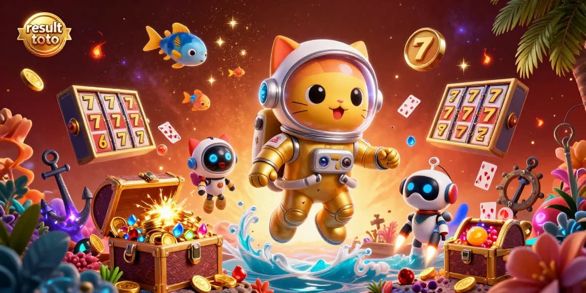 Engage with result toto through thrilling slot gaming with dynamic characters and vibrant treasures.