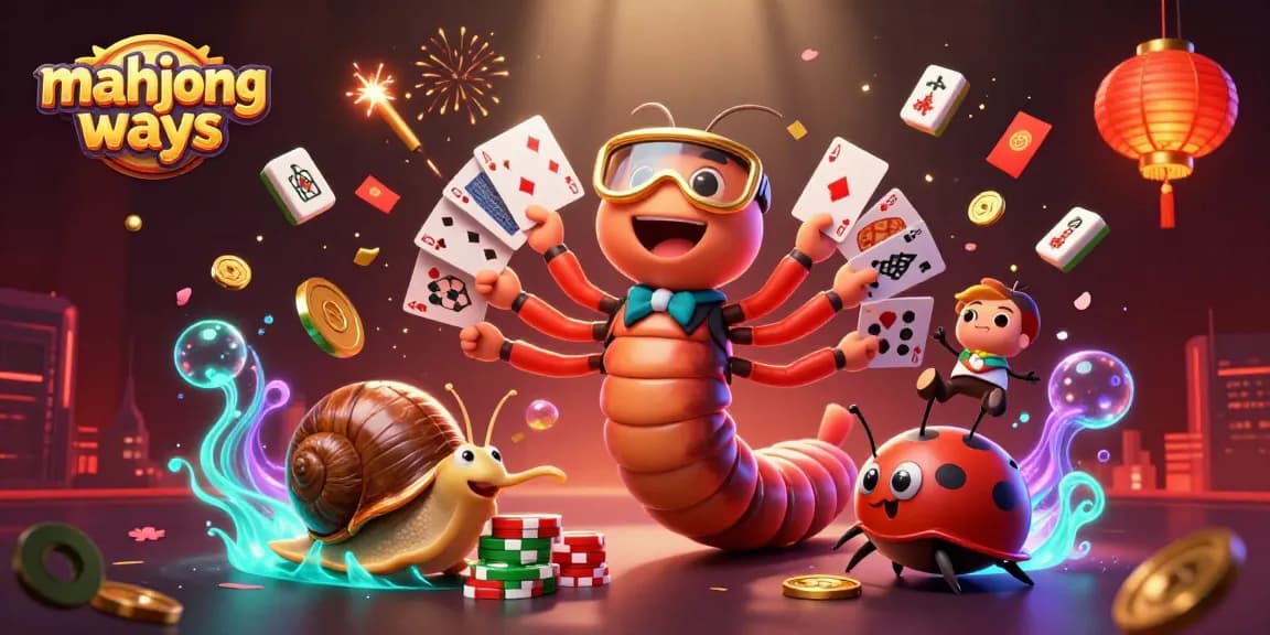 Experience mahjong ways excitement with vibrant dealers and action-packed elements in a casino-themed scene.