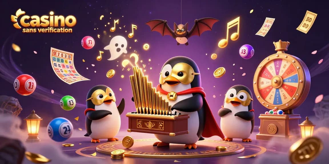 Jouer au casino sans vérification d'identité avec des animations de machines à sous et de jeux d'argent.
