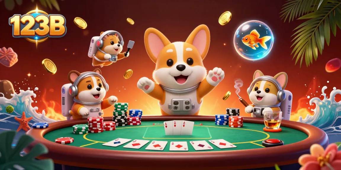 Experience thrilling moments at 123B casino with 3D characters in a vibrant gaming atmosphere.