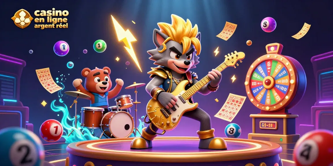 Actionner sur casino en ligne argent réel avec une scène dynamique de jeux et de personnages vibrants.