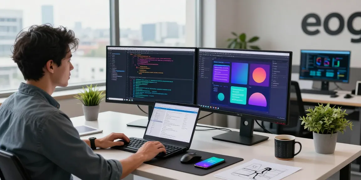 快连 software development workspace showcasing coding interfaces and productivity tools.