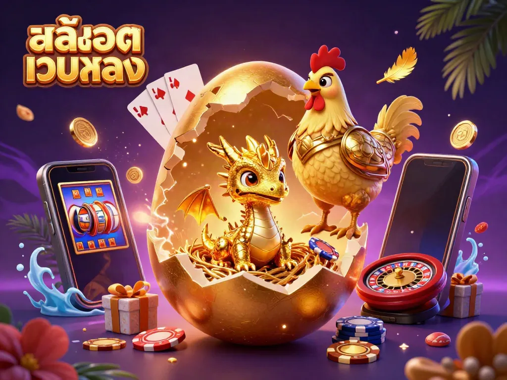 ทดลองเล่นสล็อตเว็บตรง พร้อมมังกรทองในฉากคาสิโนที่สวยงาม