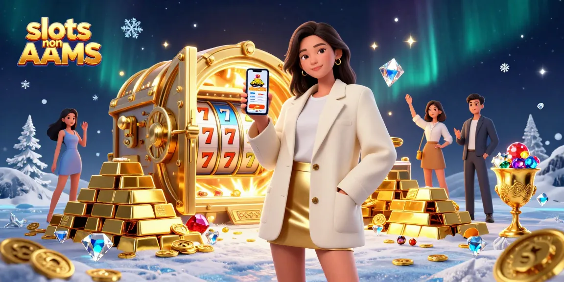 Impegnati con slot non AAMS in un'illustrazione 3D vivace che presenta un giocatore amichevole.