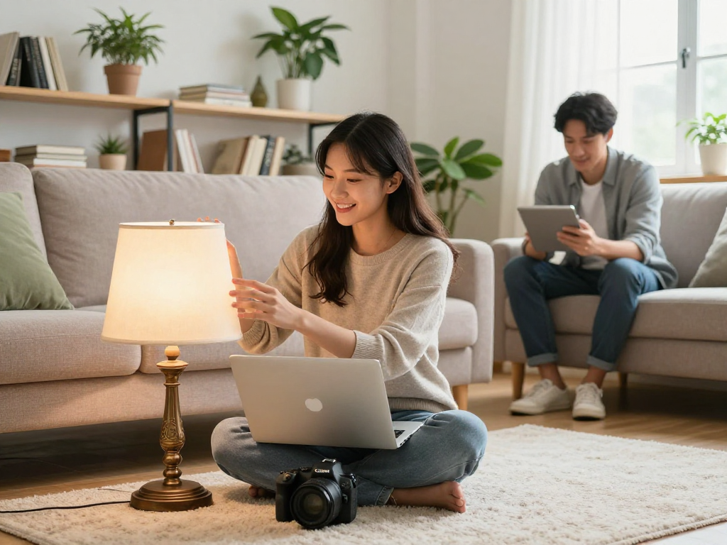 Users engaging with rokok88 platform for discovering quality second-hand items at home.