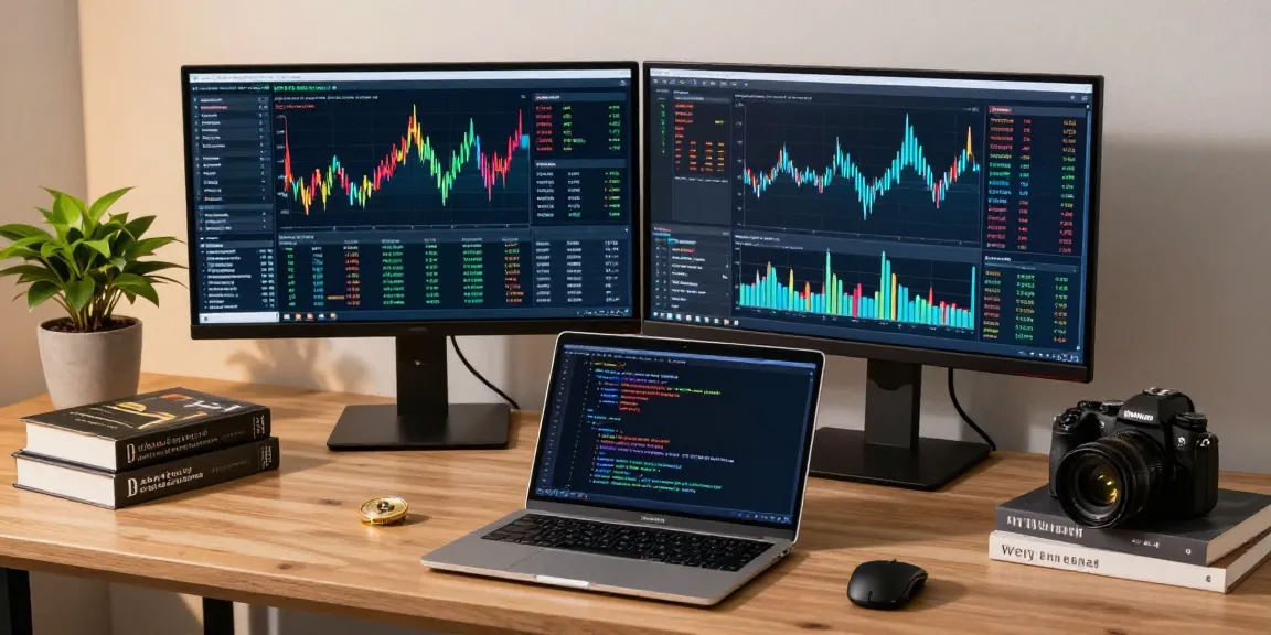 Récupération de compte crypto piraté sur des écrans affichant des graphiques Bitcoin, dispositifs de sécurité, et tableaux d'analyse