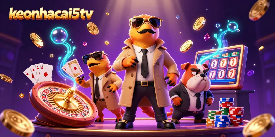 Join keonhacai5tv for a fun-filled VIP casino experience with dynamic raptors and rich casino elements.