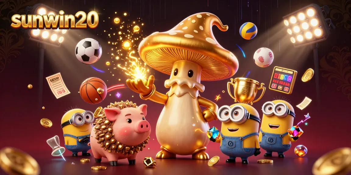 Experience thrilling gameplay with sunwin20 featuring dynamic sports elements and golden treasures in a magical casino scene.