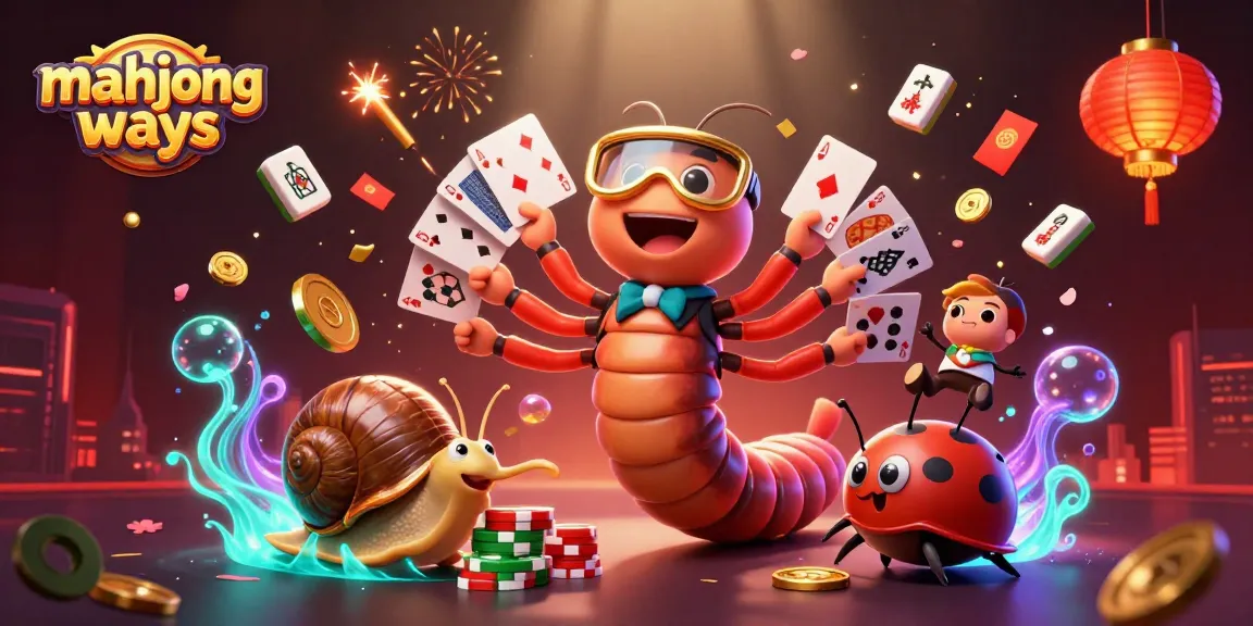 Experience mahjong ways excitement with vibrant dealers and action-packed elements in a casino-themed scene.
