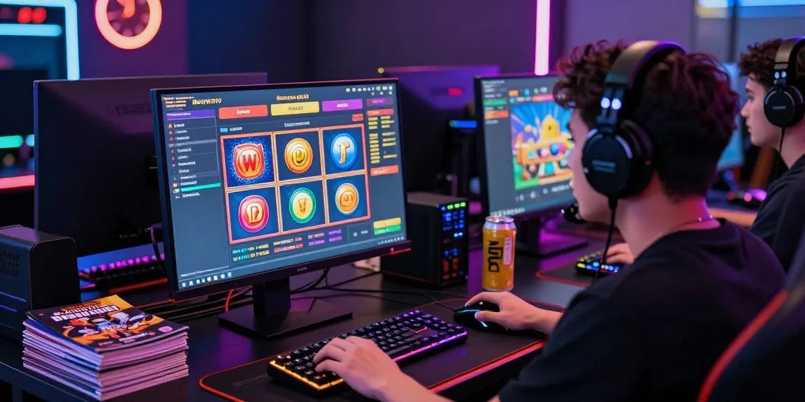 Benihtoto gacor player engaged in online gaming session with vibrant slot graphics.