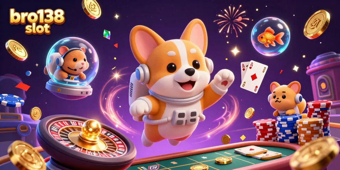 Experience the thrilling excitement of bro138 slot with colorful characters and dazzling casino elements.