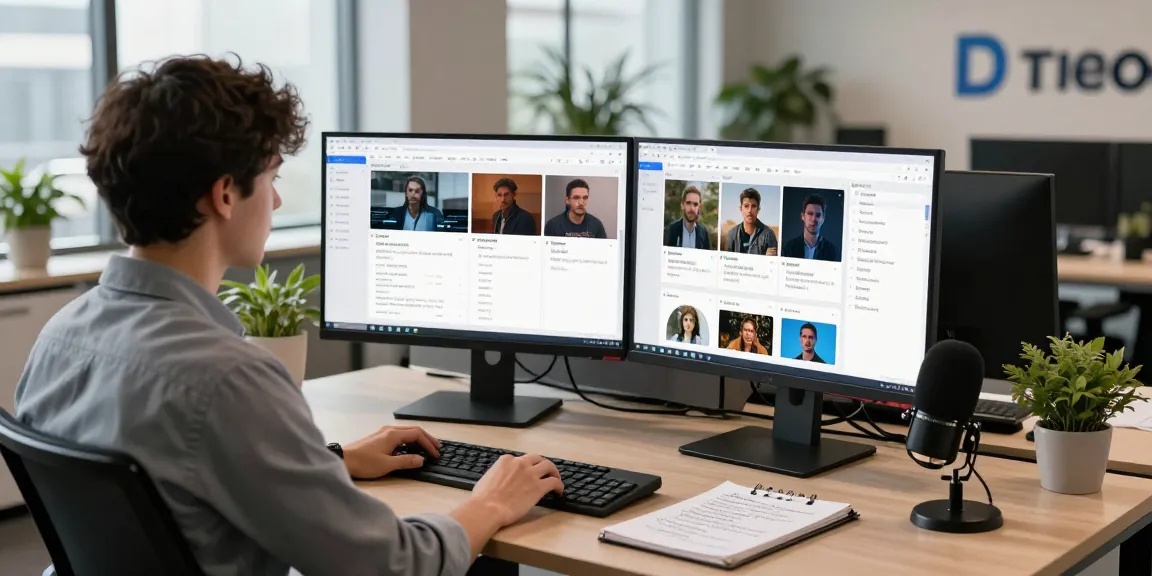 AI image detector in action at a modern workspace, showcasing analysis of flagged content with engaging, vibrant elements.