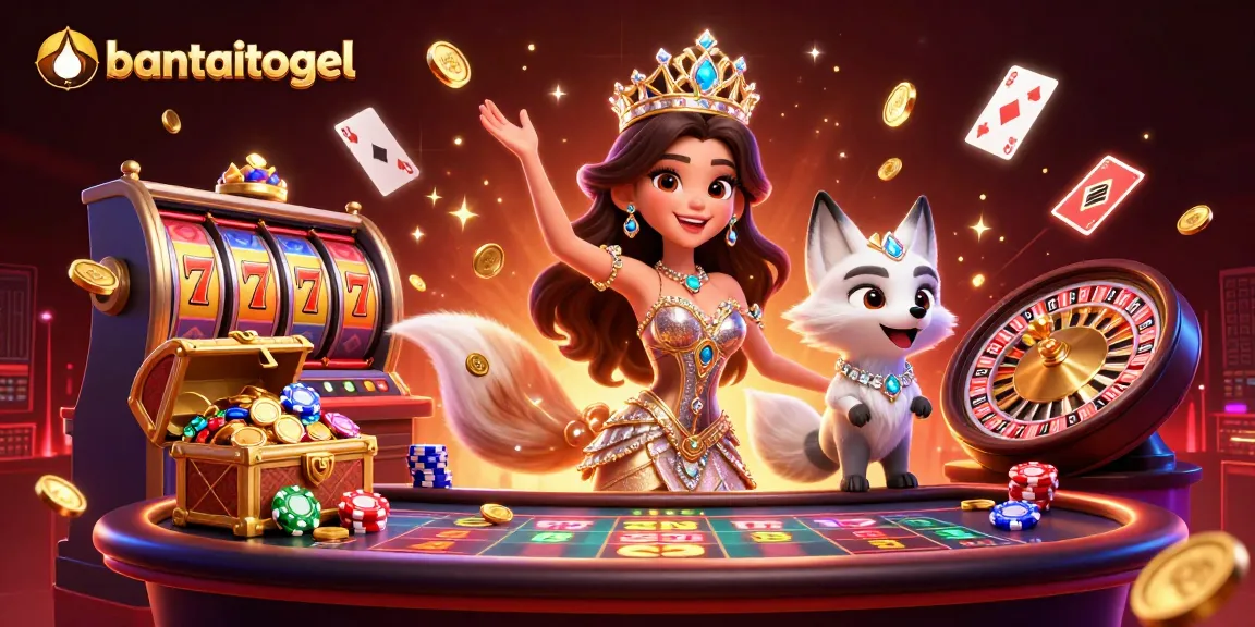 Bantaitogel enhances your gaming experience with a stunning woman and enchanting casino elements.