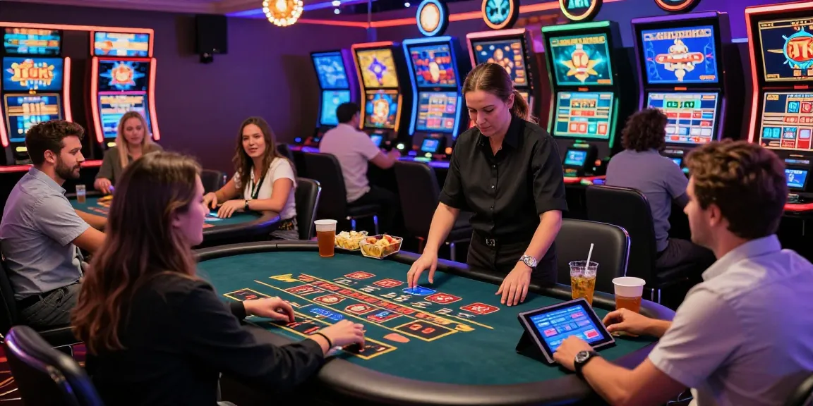 Mildcasino Live Taruhan Online experience with players enjoying diverse games in a vibrant casino setting.