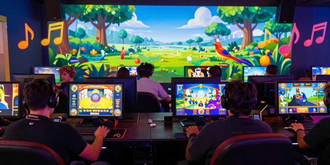 Engaged players enjoying HAHA178 daftar on digital devices in a vibrant gaming scene.