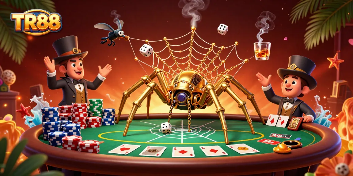 Experience thrilling moments with TR88's steampunk characters amidst poker action.