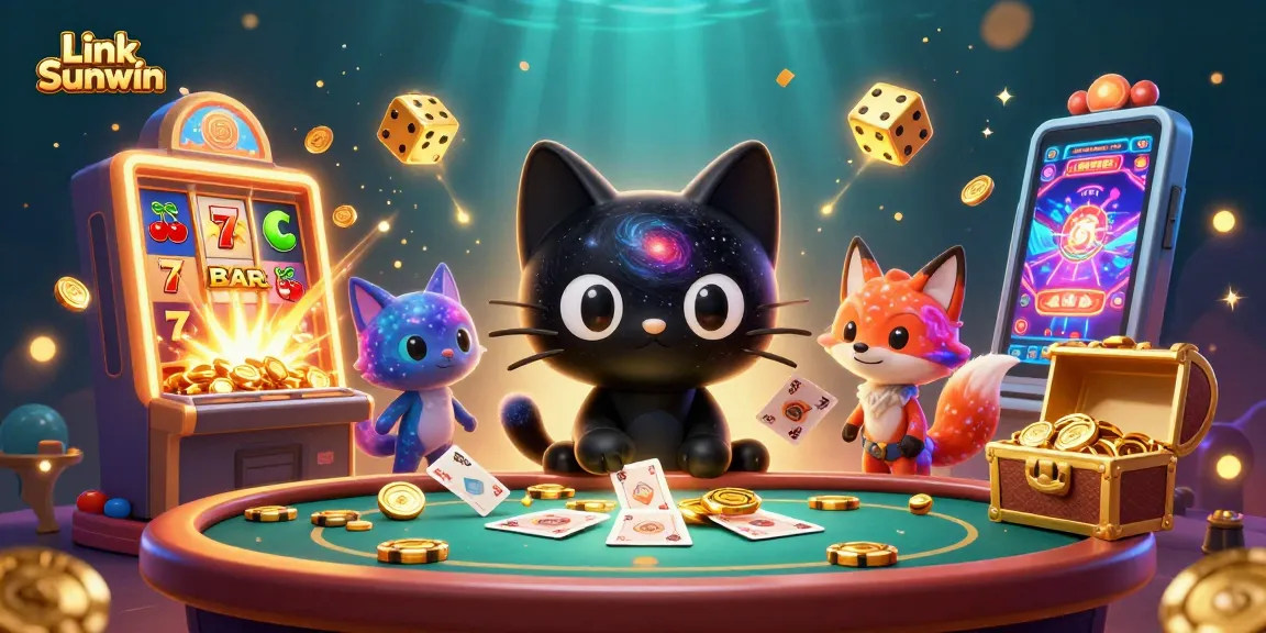 Engage in thrilling gameplay at Link Sunwin’s cosmic casino table with vibrant characters and dynamic elements